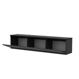 Medellín upplyst (160 x 35 x 32 cm) Antracit TV-bänk