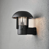 Heimdal E27 Svart/Klar Vägglampa Ute