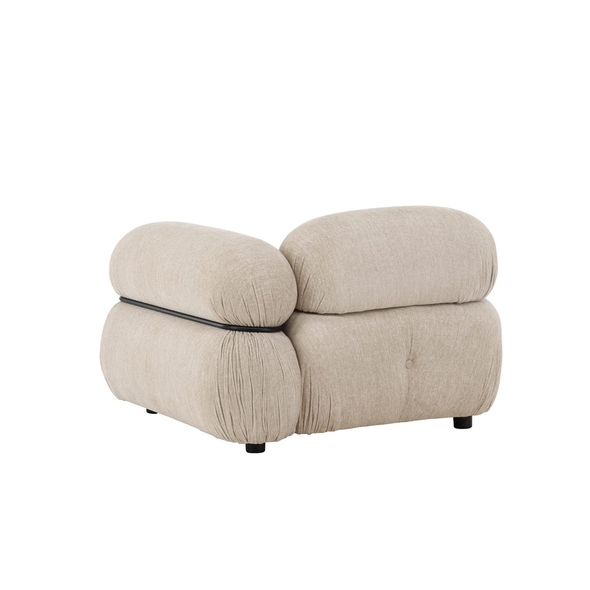 Mika Soffmodul Beige, Vänster Hörndel, Svart