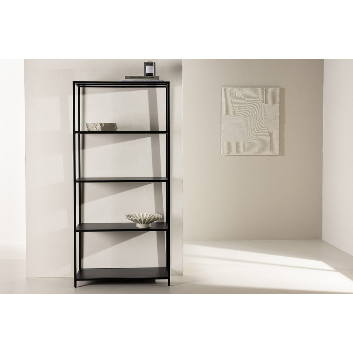 Montevideo Hylla Svart, 70 x 150