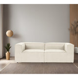 Accra 2 (214 x 66 x 105 cm) Ecru 2-sitssoffa