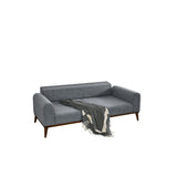 Astana 3-sits (222 x 90 x 80 cm) 3-sits bäddsoffa Ljusgrå