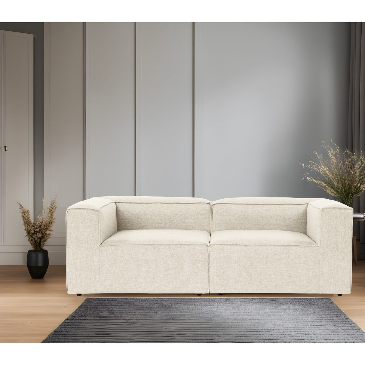 Accra 2 (214 x 66 x 105 cm) Ecru 2-sitssoffa