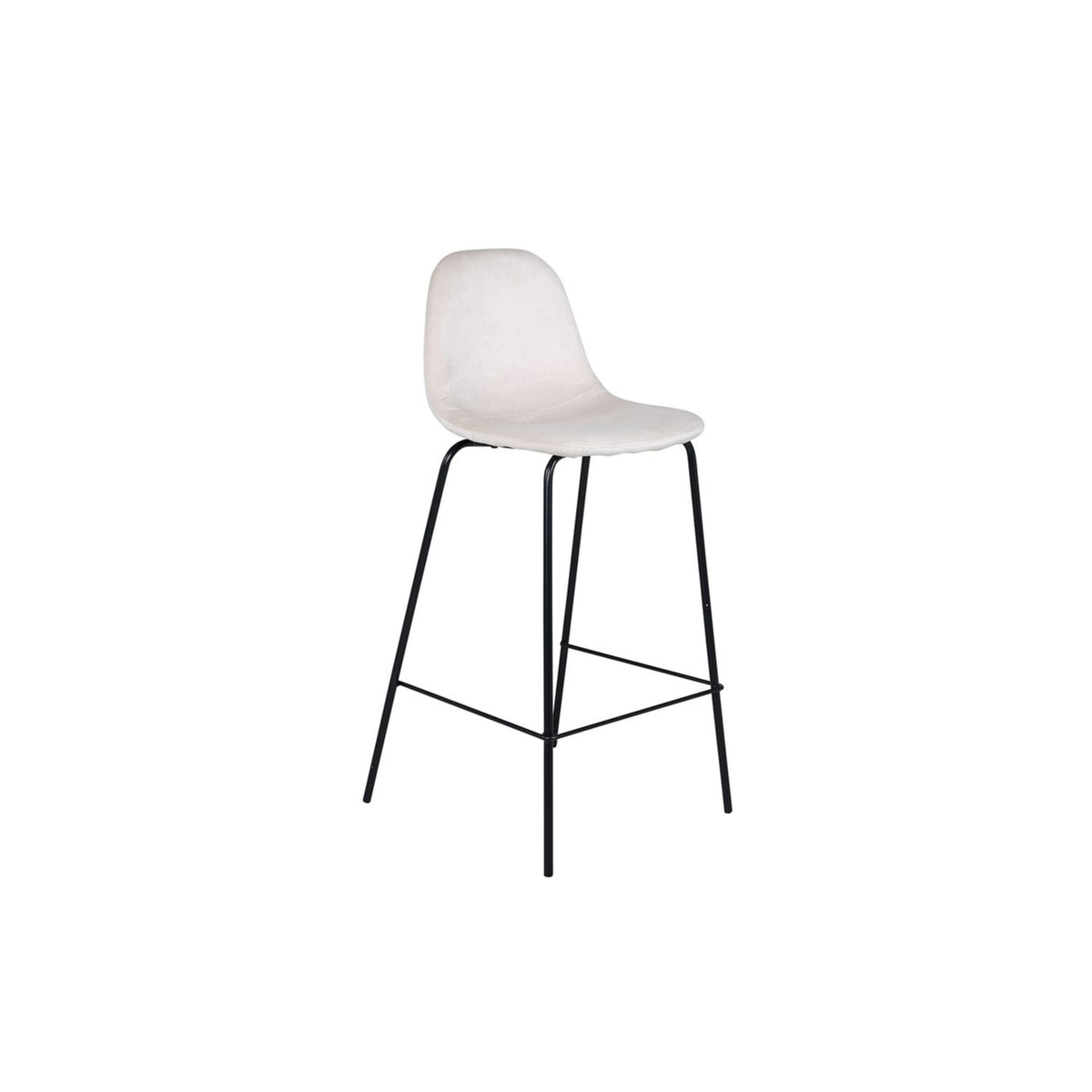 Polar Barstol Beige, Polyestersammet