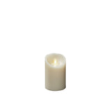 Vaxljus gräddvitt, varmvit LED timer 5h 2xC Dekorationsljus El 7,6x11,4 cm
