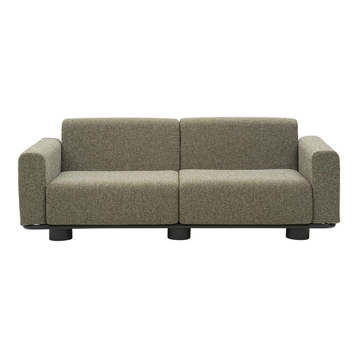 Bolster 2,5-sits Soffa 209x94 cm Antracit/Teddy Verde
