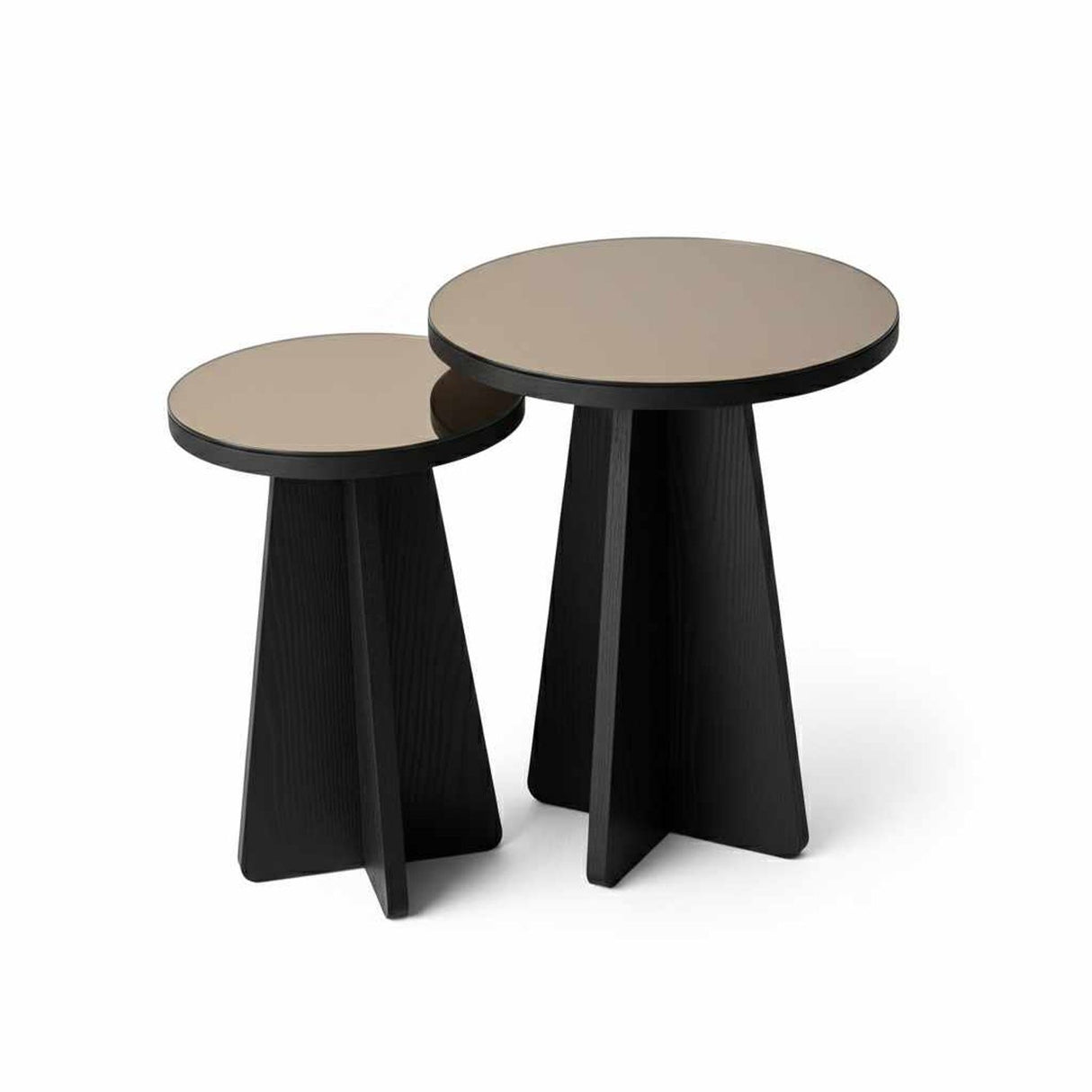 Yasmine Sidobordsset Svart / Brons