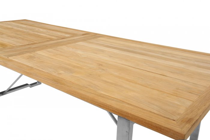 Gotland Matbord 220x95 cm Borstat Stål/Teak