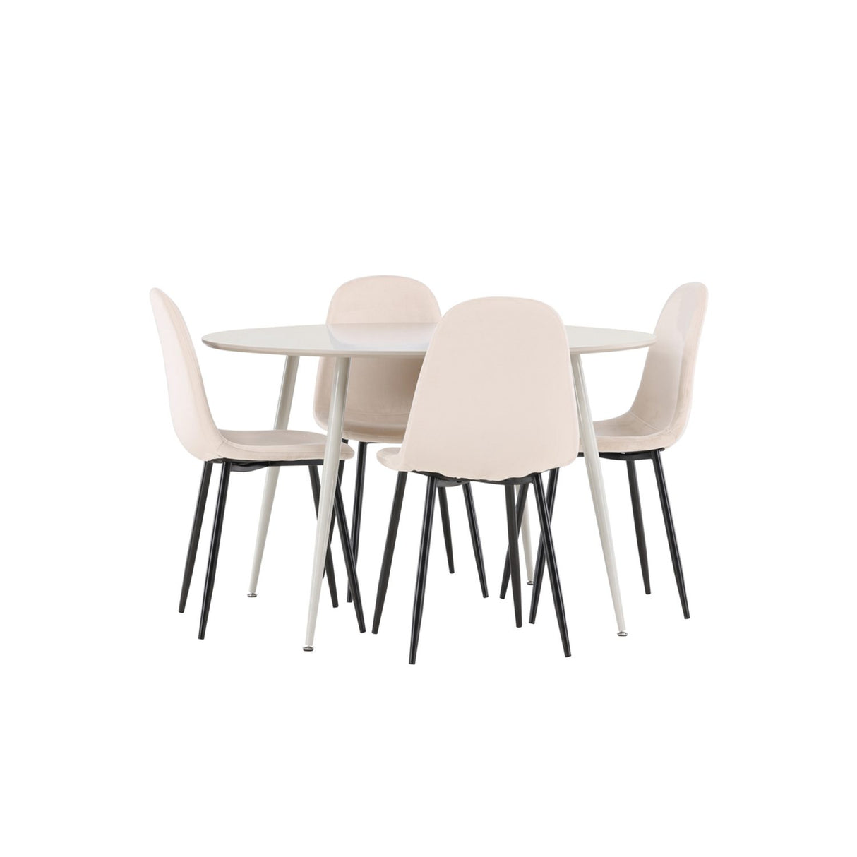 Plaza, Polar Rund matgrupp Beige,Svart, Beige, ⌀120
