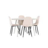 Plaza, Polar Rund matgrupp Beige,Svart, Beige, ⌀120