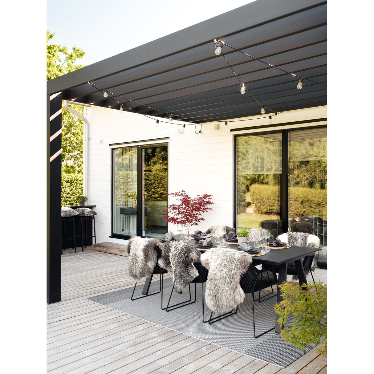Shansi 40x40 cm Kuddfodral Natural Grey