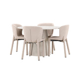 Lanzo, Astoria Runt matgrupp Beige, Beige, 4st