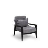 Kigali (77 x 90 x 84 cm) Grå Öronlappsfåtölj