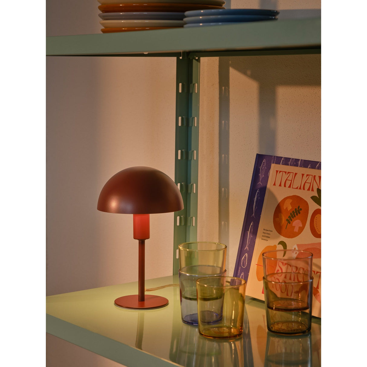 Ellen Mini Bordslampa Bordeaux