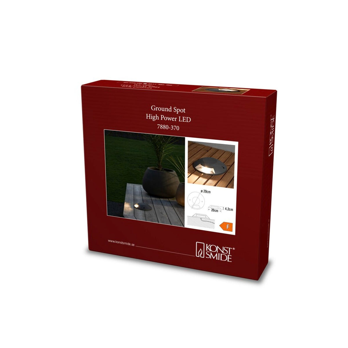 Mark/Deck LED Mörkgrå Spotlight Ute 5W, 1-vägs