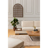 Hanoi hörn utan sittpuff (313 x 97 x 80 cm) Hörnsoffa Beige