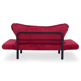 Chatto (150 x 75 x 70 cm) 2-sits bäddsoffa Vinröd