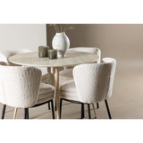Plaza, Agnes Rund matgrupp Vit, Vitputsad, 4st
