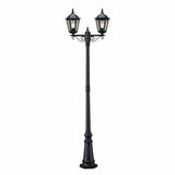 Firenze 2-arm E27 2.2m Lyktstolpe Mattsvart