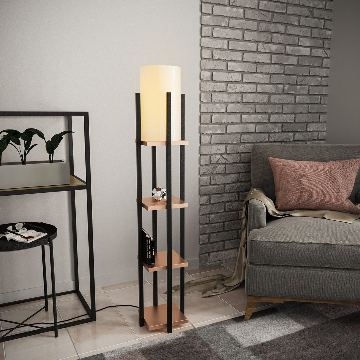 Yardis Golvlampa Trä / Beige