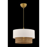 Hobart (30 x 30 cm) Ljuskrona Beige vit