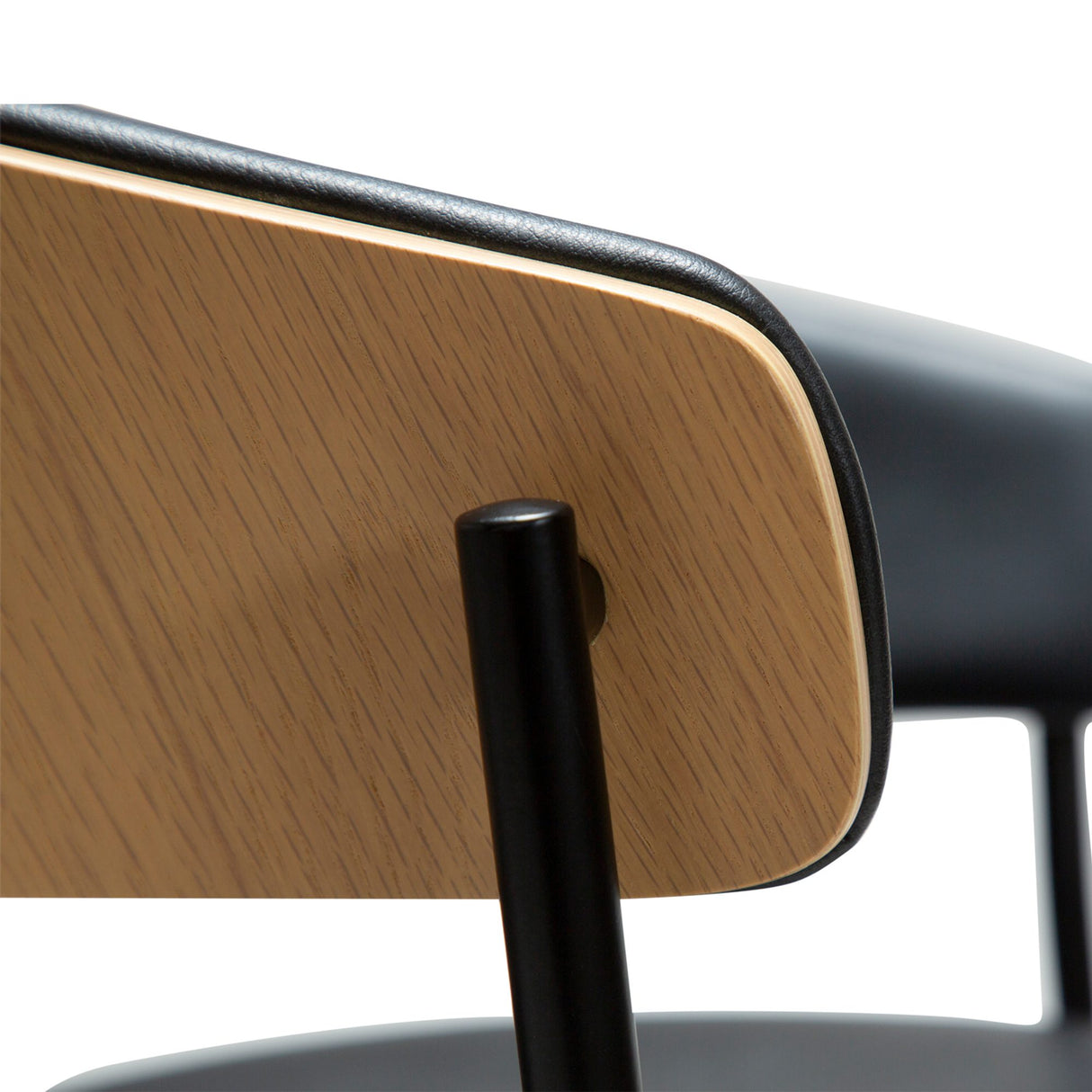 Crib Barstol Raven Black, Bleached Oak