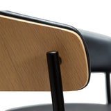 Crib Barstol Raven Black, Bleached Oak