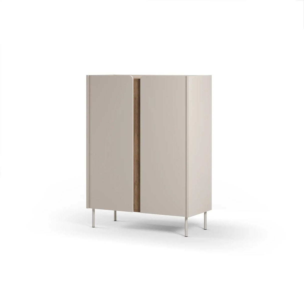 Lucile (90 x 120,4 x 40,5 cm) Sideboard Sandsten naturlig ek
