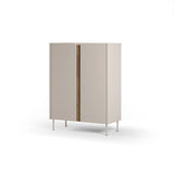 Lucile (90 x 120,4 x 40,5 cm) Sideboard Sandsten naturlig ek