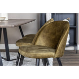 Marina, Velvet Rektangulär matgrupp Svart,Grön, Svart,Grå, 180 x 90