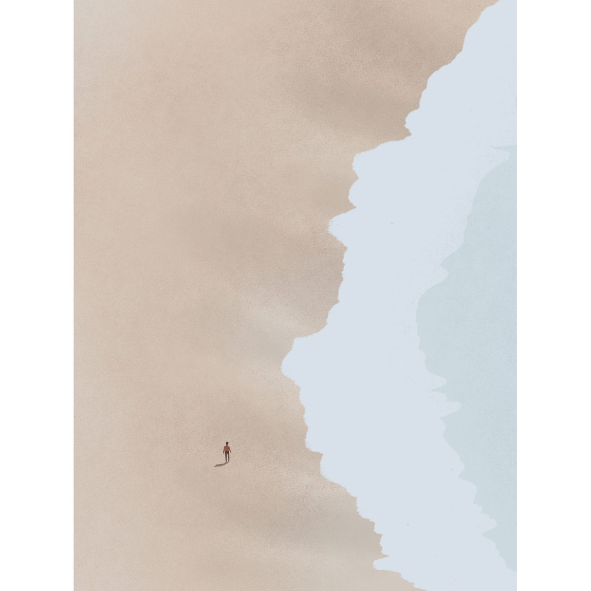 Strand Poster Beige, 30 x 40 cm