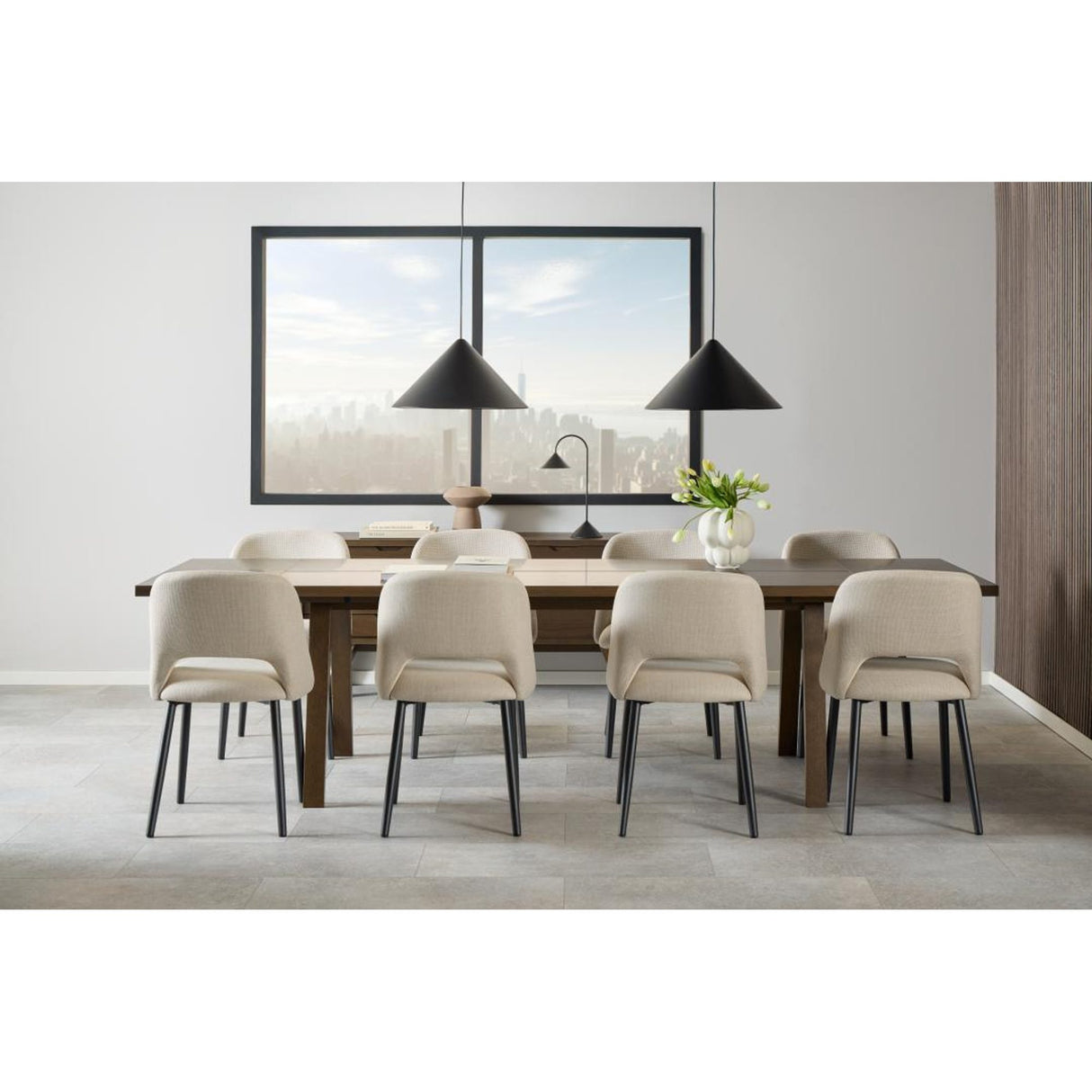 Arendal Förlängningsskiva 4x43x95 cm Rökt Ek