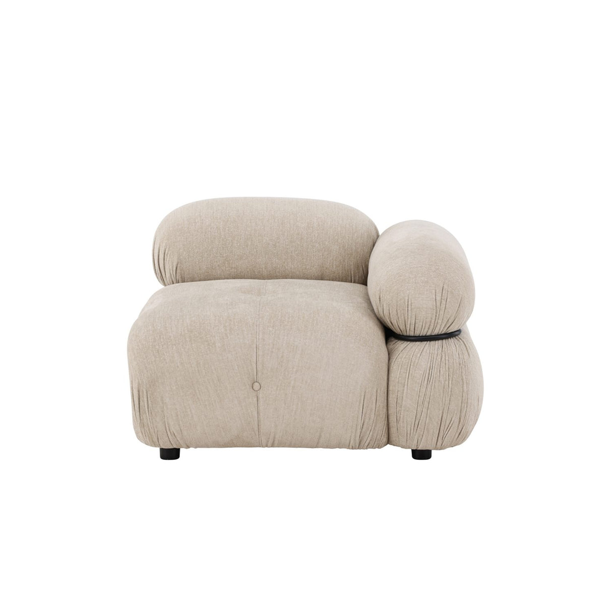 Mika Soffmodul Beige, Vänster Hörndel, Svart