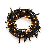 Mikro LED svart kabel 24V/IP44 Ljusslinga Ute 400 Lampor (27.93m), Amber