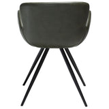 Gaia Stol Vintage Green Art.Leather, Black