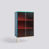 Colour Cabinet med glasdörrar högt 75 × 39 × 130 cm Skåp Multi