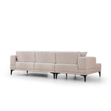 Hanoi (250-140 x 85 x 77 cm) Hörnsoffa-bäddsoffa Ecru, Vänster