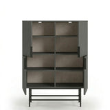 Edinburgh (100 x 128 x 40 cm) Sideboard Antracit svart