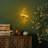Dakar (16 x 41 x 25 cm) Guld Vägglampa