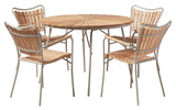 Ellen Trädgårdsstol i Teak och Aluminium Sandy Grey