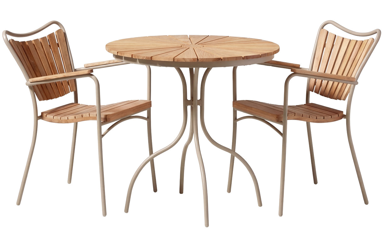Ellen Trädgårdsstol i Teak och Aluminium Sandy Grey