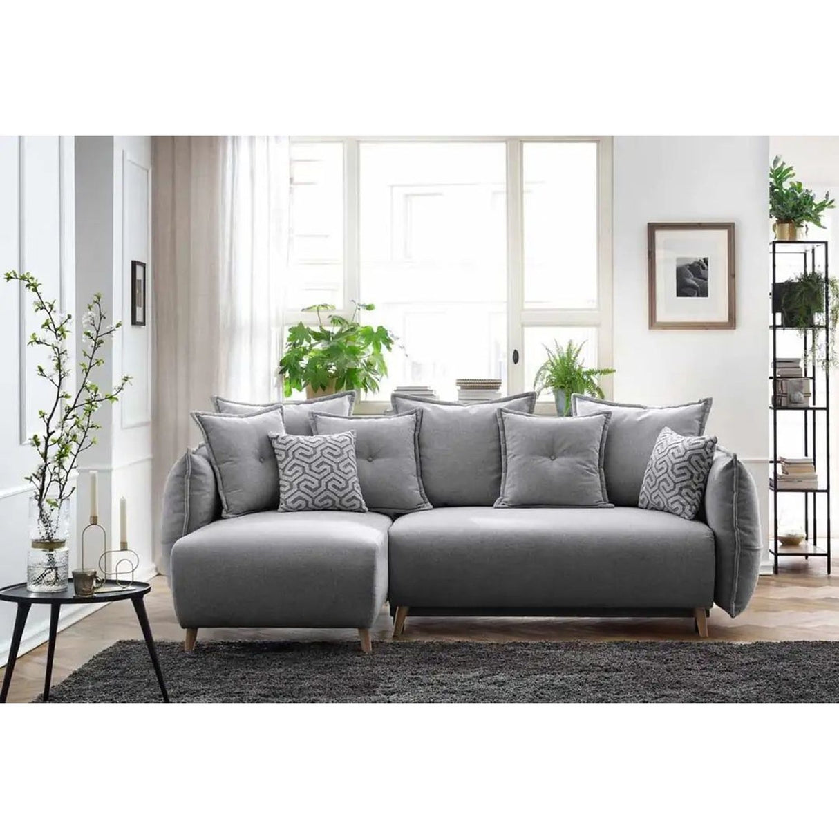 Eros Hörnbäddsoffa Grå