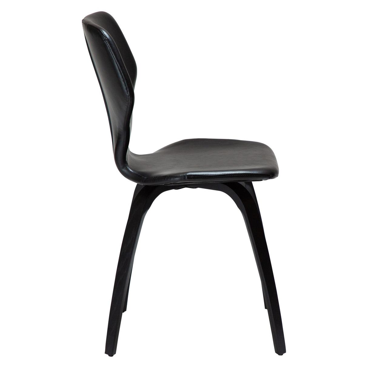 S.I.T Stol Vintage Black Art.Leather, Black Oak