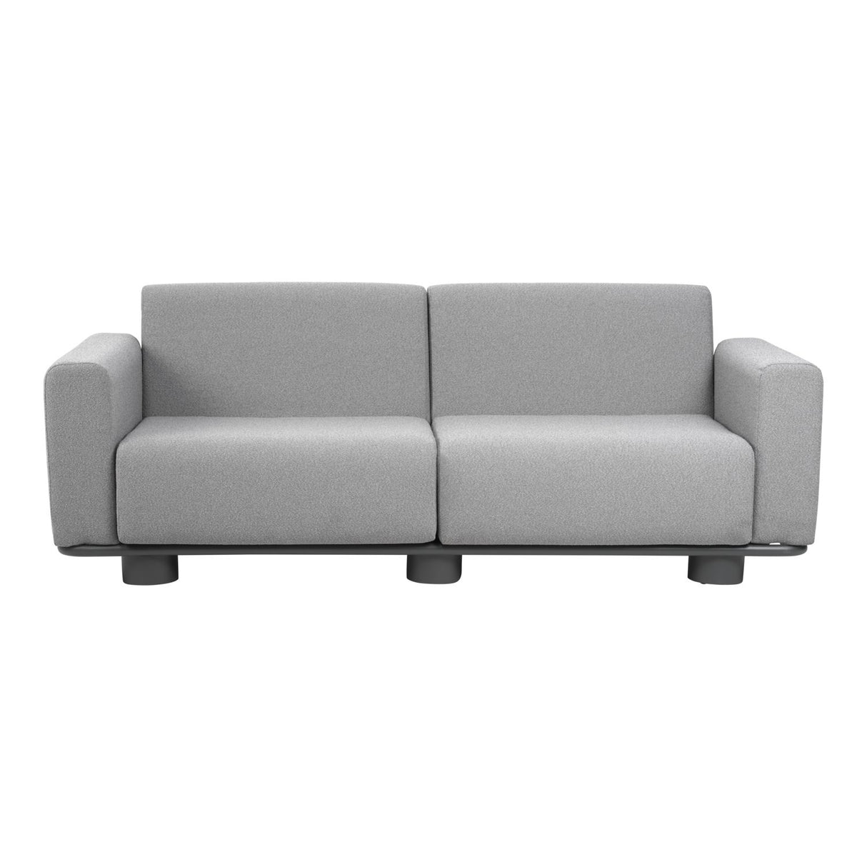 Bolster 2,5-sits Soffa 209x94 cm Antracit/Teddy Grey