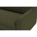 Oslo Loveseat (115 x 84 x 87 cm) 1-sitssoffa Olivgrön valnöt