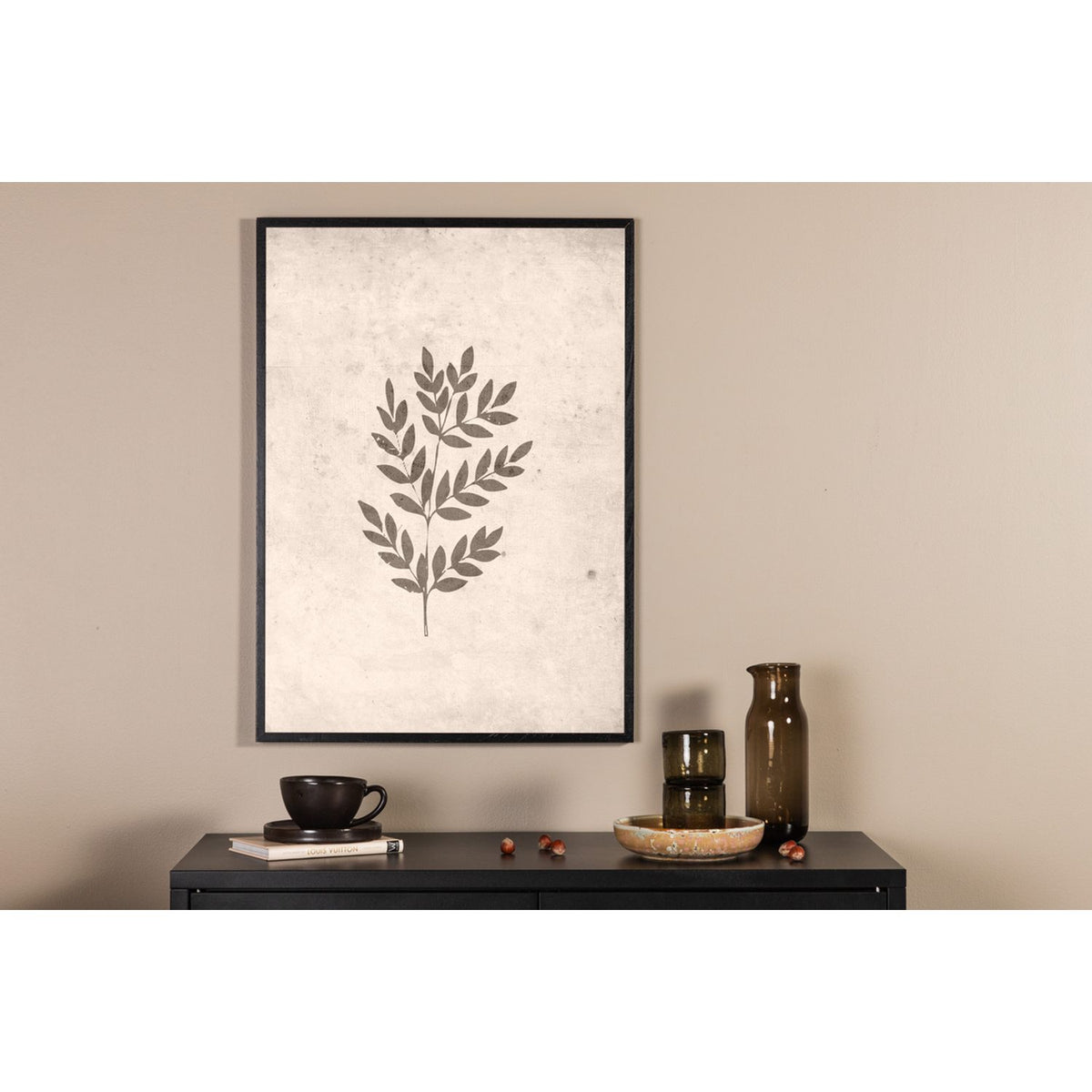 Vårblad Poster Beige, 21 x 30 cm
