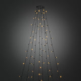 LED Amber Svart Kabel Julgransbelysning 240 cm