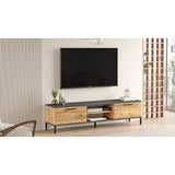 Maputo (160 x 39,1 x 35 cm) Atlantisk furu Antracit TV-enhet