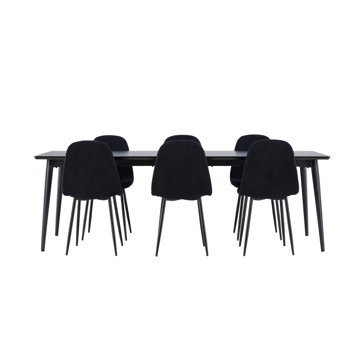 Ellis, Polar Rektangulär matgrupp Svart, Svart, 230 x 85