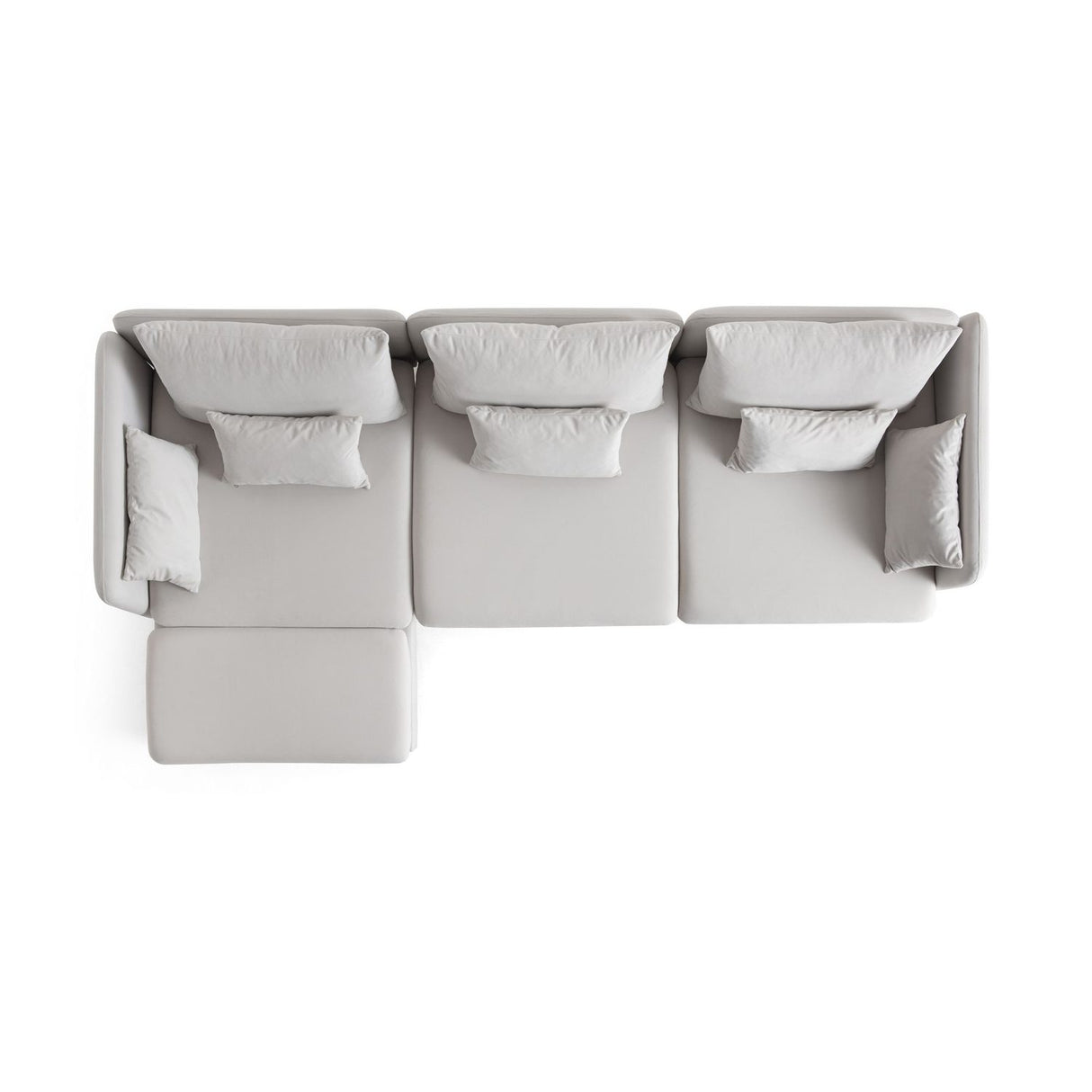 Quito Relax (185 x 95 x 92 cm) Hörnsoffa Creme